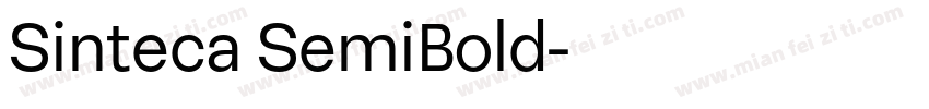 Sinteca SemiBold字体转换